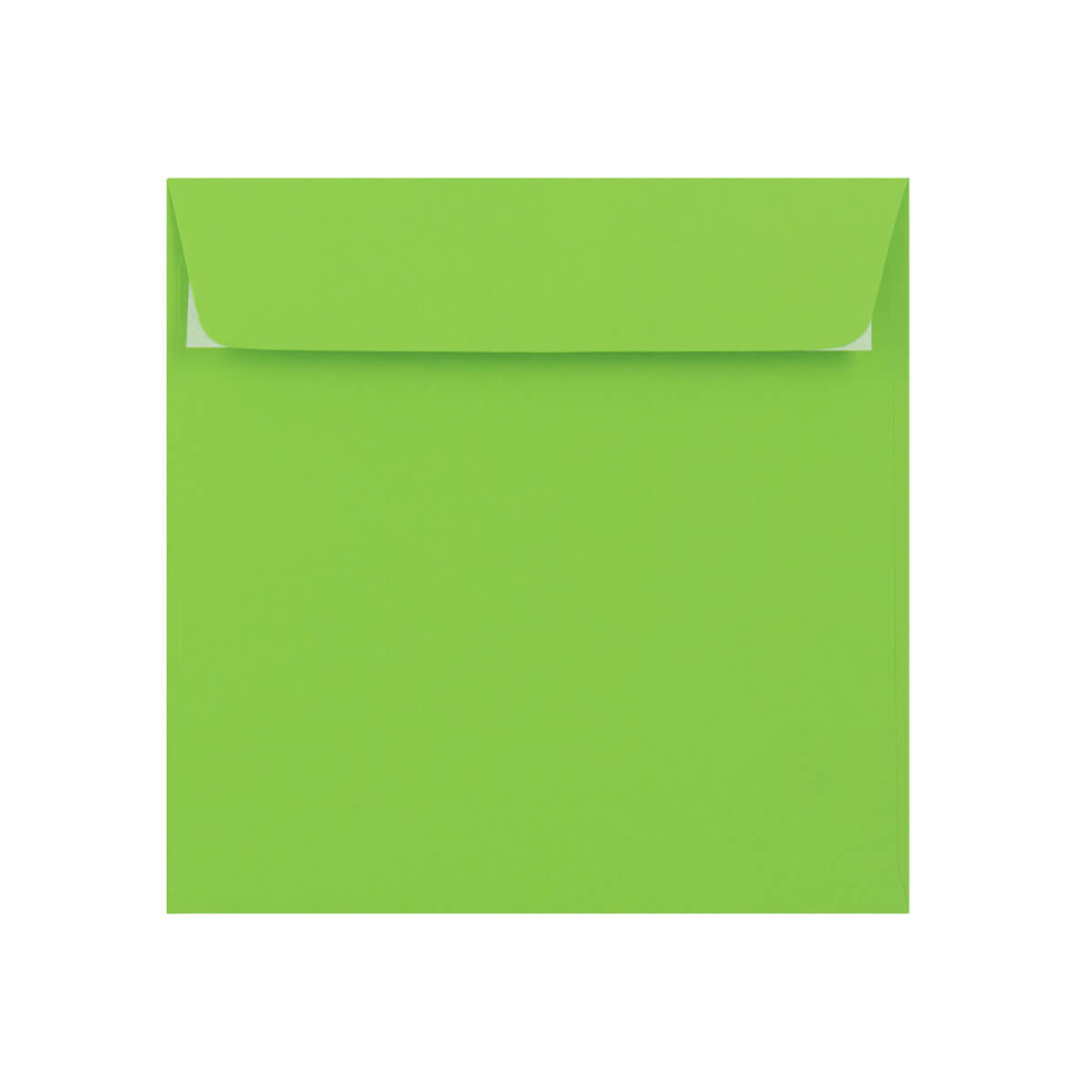 500 Mid Green Square Envelopes Trade Box. Peel/Seal Wallet Flap. Green 120gsm Smooth Finish. 155mm x 155mm.
