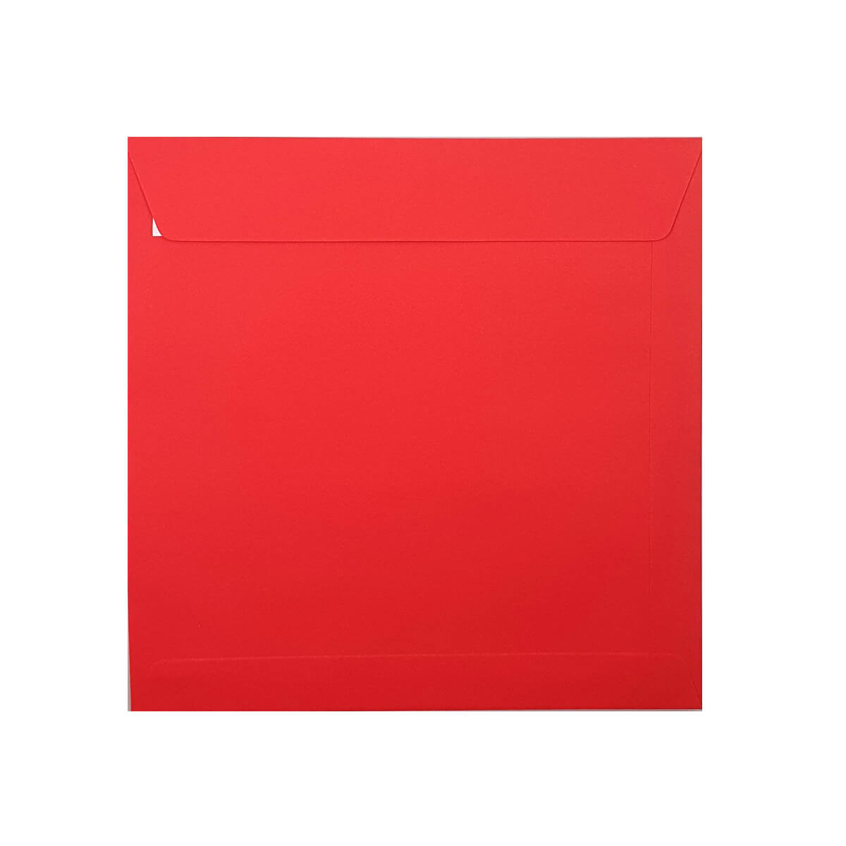 250 Bright Red Large Square Envelopes Trade Box. Peel/Seal Wallet Flap. Red 120gsm Smooth Finish. 220mm x 220mm.