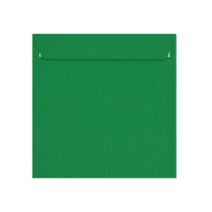 250 Deep Green Large Square Envelopes Trade Box. Peel/Seal Wallet Flap. Green 120gsm Smooth Finish. 220mm x 220mm.