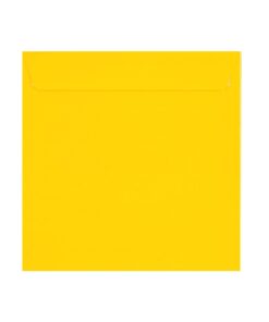 250 Mid Yellow Large Square Envelopes Trade Box. Peel/Seal Wallet Flap. Yellow 120gsm Smooth Finish. 220mm x 220mm.