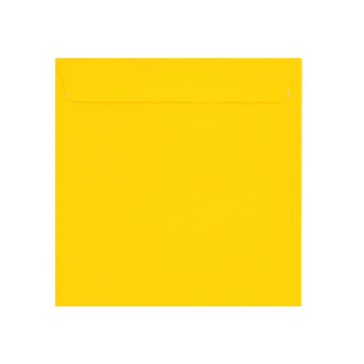 250 Mid Yellow Large Square Envelopes Trade Box. Peel/Seal Wallet Flap. Yellow 120gsm Smooth Finish. 220mm x 220mm.