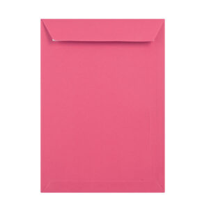 250 Bright Pink C4 Envelopes Trade Box. Peel/Seal Pocket Flap. Pink 120gsm Smooth Finish. 324mm x 229mm.