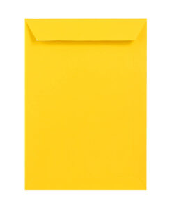 250 Mid Yellow C4 Envelopes Trade Box. Peel/Seal Pocket Flap. Yellow 120gsm Smooth Finish. 324mm x 229mm.