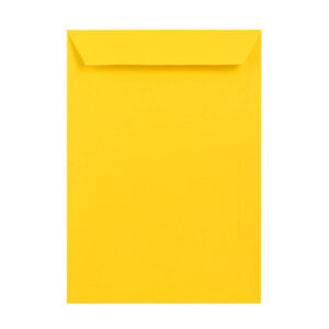 250 Mid Yellow C4 Envelopes Trade Box. Peel/Seal Pocket Flap. Yellow 120gsm Smooth Finish. 324mm x 229mm.