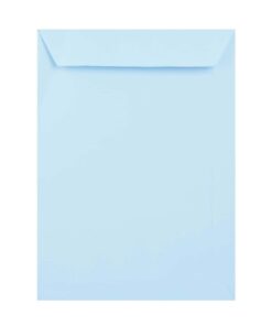 250 Pale Blue C4 Envelopes Trade Box. Peel/Seal Pocket Flap. Blue 120gsm Smooth Finish. 324mm x 229mm.