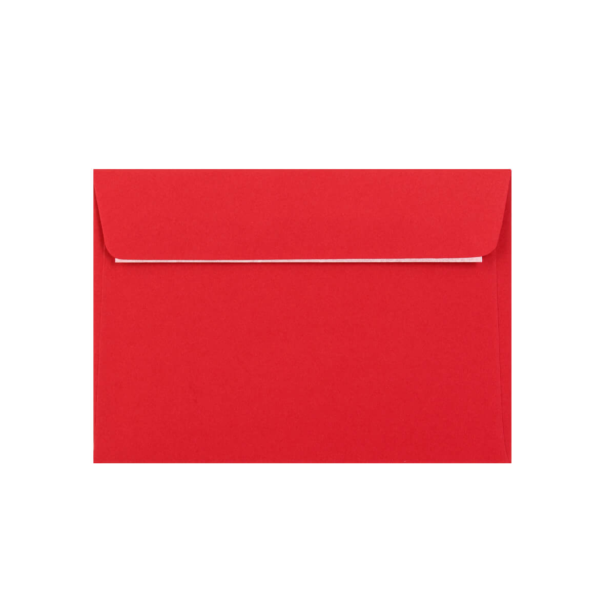 500 Bright Red C6 Envelopes Trade Box. Peel/Seal Wallet Flap. Red 120gsm Smooth Finish. 114mm x 162mm.