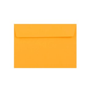 500 Dark Yellow C6 Envelopes Trade Box. Peel/Seal Wallet Flap. Yellow 120gsm Smooth Finish. 114mm x 162mm.