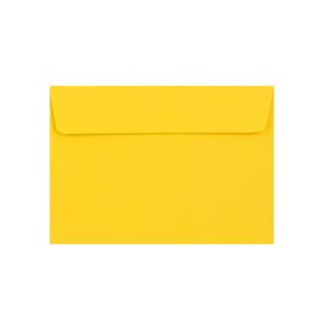 500 Mid Yellow C6 Envelopes Trade Box. Peel/Seal Wallet Flap. Yellow 120gsm Smooth Finish. 114mm x 162mm.
