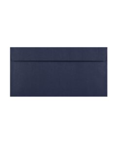 500 Dark Blue DL Envelopes Trade Box. Peel/Seal Wallet Flap. Blue 120gsm Smooth Finish. 110mm x 220mm.