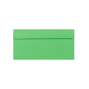 500 Pale Green DL Envelopes Trade Box. Peel/Seal Wallet Flap. Green 120gsm Smooth Finish. 110mm x 220mm.