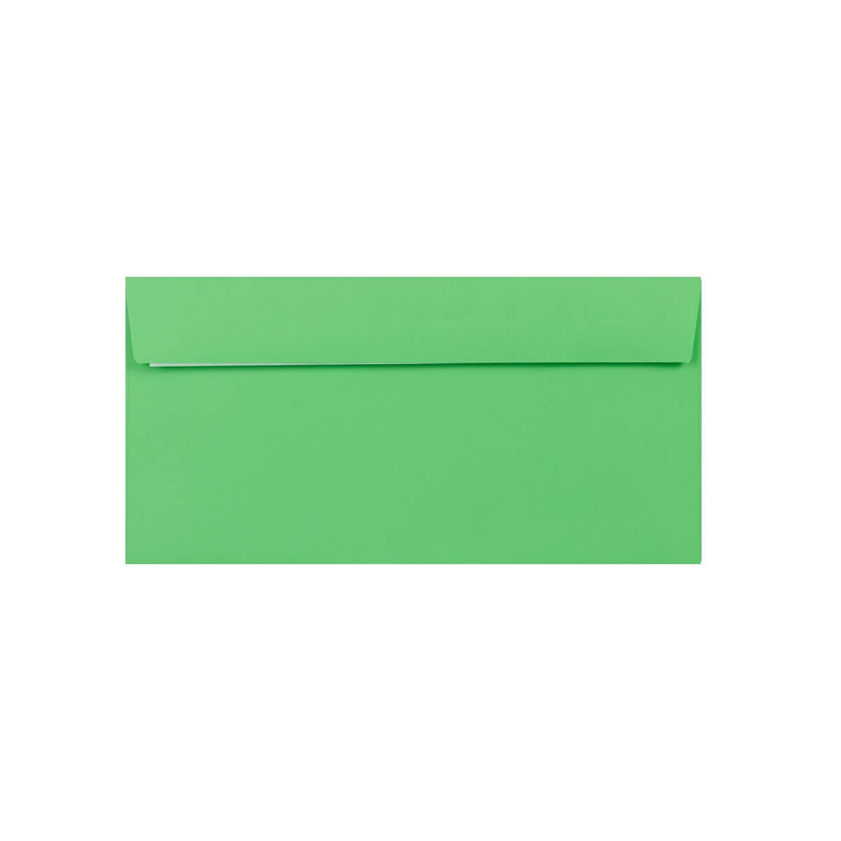 500 Pale Green DL Envelopes Trade Box. Peel/Seal Wallet Flap. Green 120gsm Smooth Finish. 110mm x 220mm.