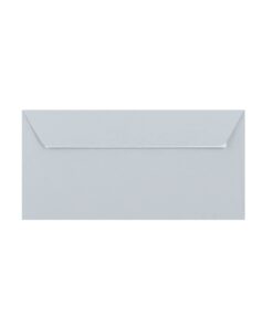 500 Pale Grey DL Envelopes Trade Box. Peel/Seal Wallet Flap. Grey 120gsm Smooth Finish. 110mm x 220mm.