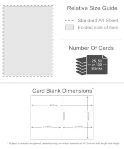 Alternative view of Cherry Red. 297mm x 420mm. A4 (Long Edge). 235gsm Folded Card Blank.
