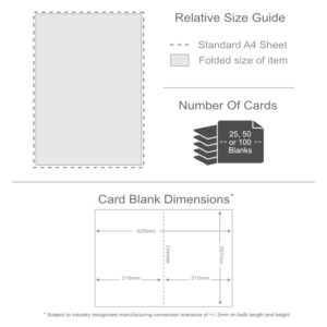 Alternative view of Silver Grey. 297mm x 420mm. A4 (Long Edge). 235gsm Folded Card Blank.