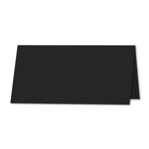 Jet Black. 210mm x 200mm. DL (Long Edge). 235gsm Folded Card Blank.