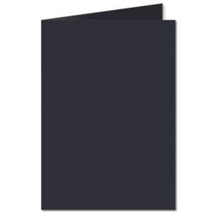 Dark Blue. 297mm x 420mm. A4 (Long Edge). 235gsm Folded Card Blank.
