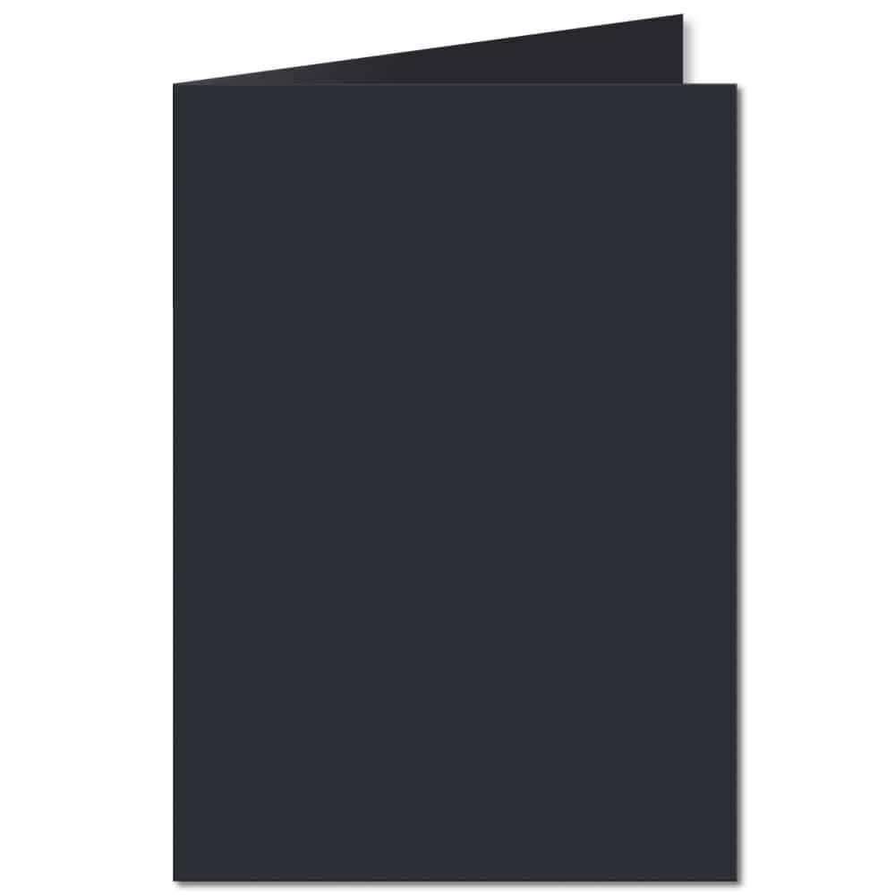 Dark Blue. 297mm x 420mm. A4 (Long Edge). 235gsm Folded Card Blank.