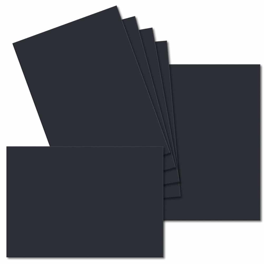 Dark Blue. 148mm x 210mm. A5 Standard. 235gsm Card Sheet.