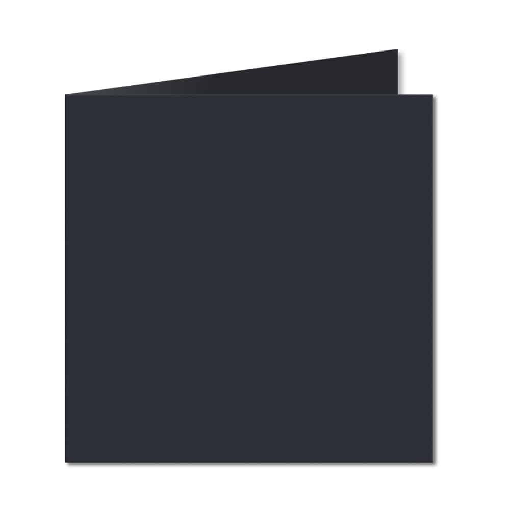 Dark Blue. 123mm x 246mm. Small Square. 235gsm Folded Card Blank.