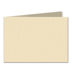 Pale Cream. 148mm x 420mm. A5 (Short Edge). 240gsm Folded Card Blank.