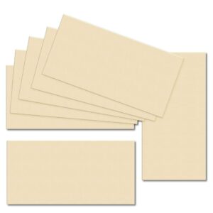 Pale Cream. 100mm x 210mm. DL Standard. 240gsm Card Sheet.