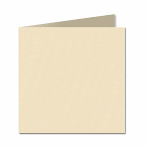 Pale Cream. 123mm x 246mm. Small Square. 240gsm Folded Card Blank.