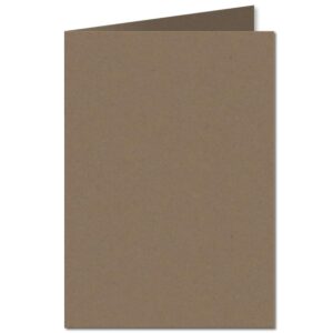Fleck Manilla. 148mm x 210mm. A6 (Long Edge). 280gsm Folded Card Blank.