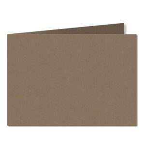 Fleck Manilla. 105mm x 296mm. A6 (Short Edge). 280gsm Folded Card Blank.