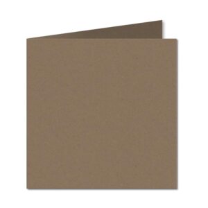 Fleck Manilla. 123mm x 246mm. Small Square. 280gsm Folded Card Blank.