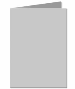 Silver Grey. 148mm x 210mm. A6 (Long Edge). 235gsm Folded Card Blank.