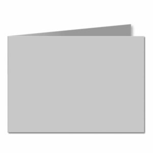 Silver Grey. 105mm x 296mm. A6 (Short Edge). 235gsm Folded Card Blank.