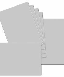 Silver Grey. 74mm x 105mm. A7 Standard. 235gsm Card Sheet.