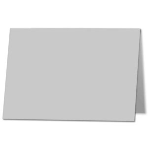 Silver Grey. 105mm x 148mm. A7 (Long Edge). 235gsm Folded Card Blank.