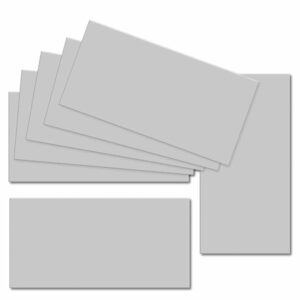 Silver Grey. 100mm x 210mm. DL Standard. 235gsm Card Sheet.