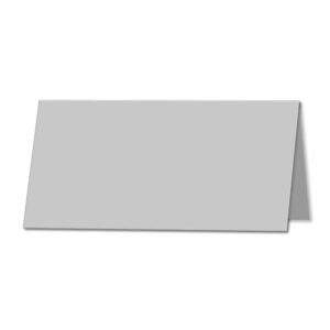 Silver Grey. 210mm x 200mm. DL (Long Edge). 235gsm Folded Card Blank.