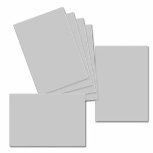 Silver Grey. 115mm x 165mm. Greeting Card. 235gsm Card Sheet.
