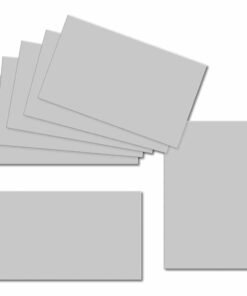 Silver Grey. 60mm x 100mm. Place Card. 235gsm Card Sheet.
