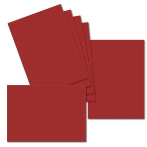 Cherry Red. 128mm x 179mm. 5 inch x 7 inch. 235gsm Card Sheet.