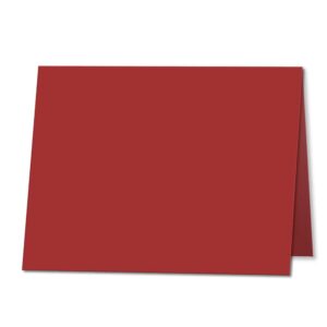 Cherry Red. 178mm x 256mm. 5×7 (Long Edge). 235gsm Folded Card Blank.