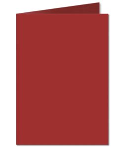 Cherry Red. 297mm x 420mm. A4 (Long Edge). 235gsm Folded Card Blank.