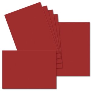 Cherry Red. 74mm x 105mm. A7 Standard. 235gsm Card Sheet.