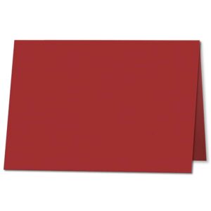 Cherry Red. 105mm x 148mm. A7 (Long Edge). 235gsm Folded Card Blank.