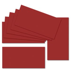 Cherry Red. 100mm x 210mm. DL Standard. 235gsm Card Sheet.