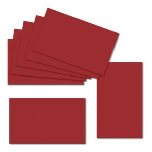Cherry Red. 60mm x 100mm. Place Card. 235gsm Card Sheet.