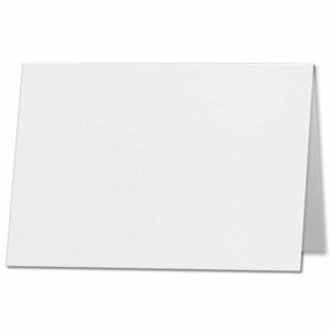 Impact White. 210mm x 297mm. A5 (Long Edge). 250gsm Folded Card Blank.