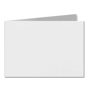 Impact White. 148mm x 420mm. A5 (Short Edge). 250gsm Folded Card Blank.