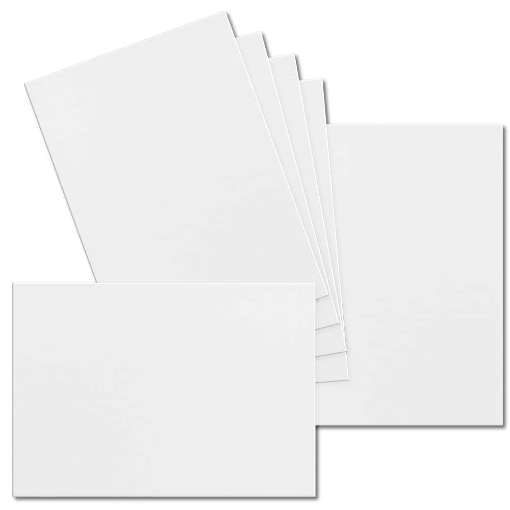 Impact White. 74mm x 105mm. A7 Standard. 250gsm Card Sheet.