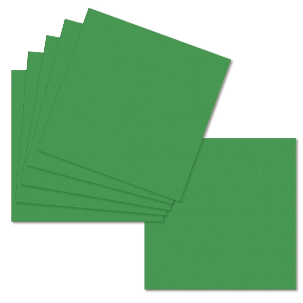 Deep Green. 153mm x 153mm. 6 Inch Square. 235gsm Card Sheet.