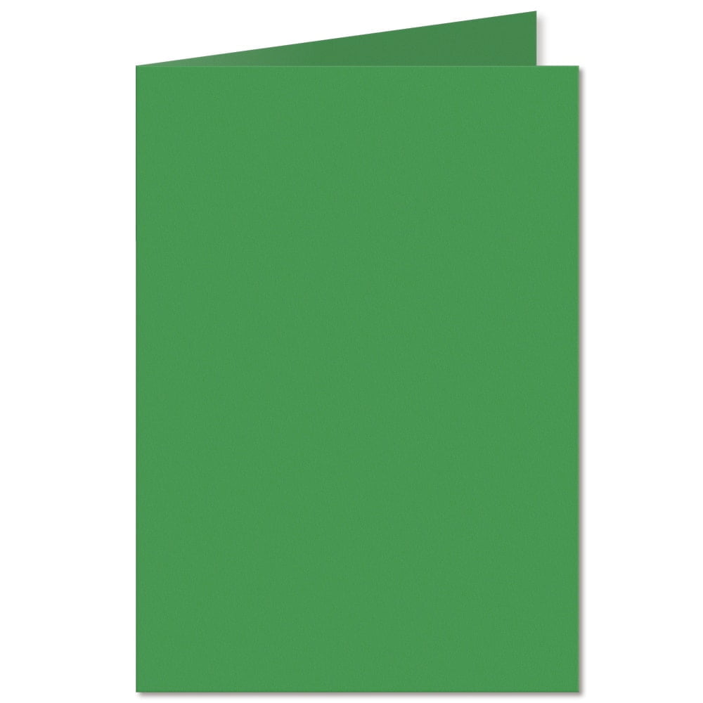 Deep Green. 210mm x 297mm. A5 (Long Edge). 235gsm Folded Card Blank.