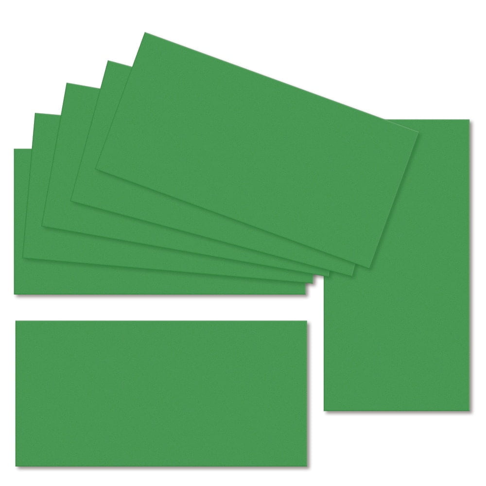 Deep Green. 100mm x 210mm. DL Standard. 235gsm Card Sheet.